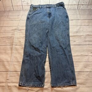 Cinch Jeans Blue Distressed Bootcut Denim RMCC-1160-C Western Pants Men's 36x30